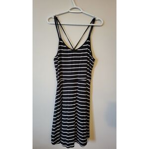 Black and White Striped Dress